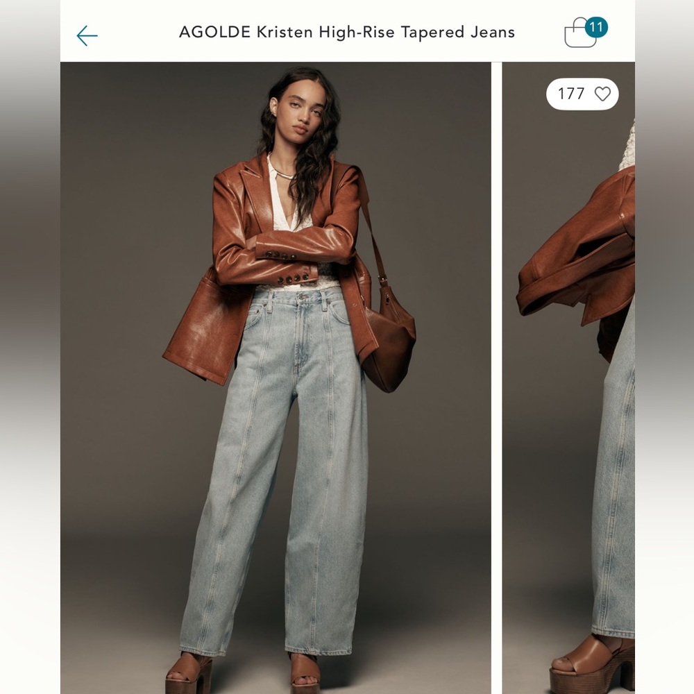 Agolde Classic Blue Denim Jeans